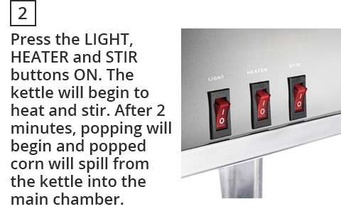 How to make popcorn step 2